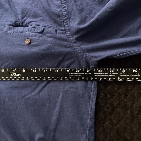 UNTUCKit St Chamant Shirt Mens L Button Up Navy Cotton Long Sleeve - Picture 4 of 8